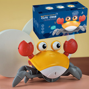 خرچنگ موزیکال شارژی سنسوردار نارنجی electric induction cute crab orange -اسباب بازی